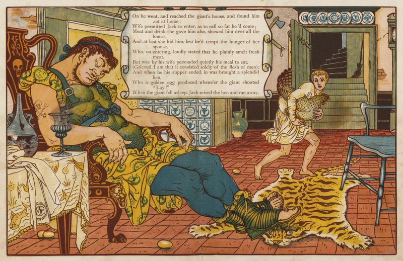 Jack y las habichuelas mágicas de Walter Crane