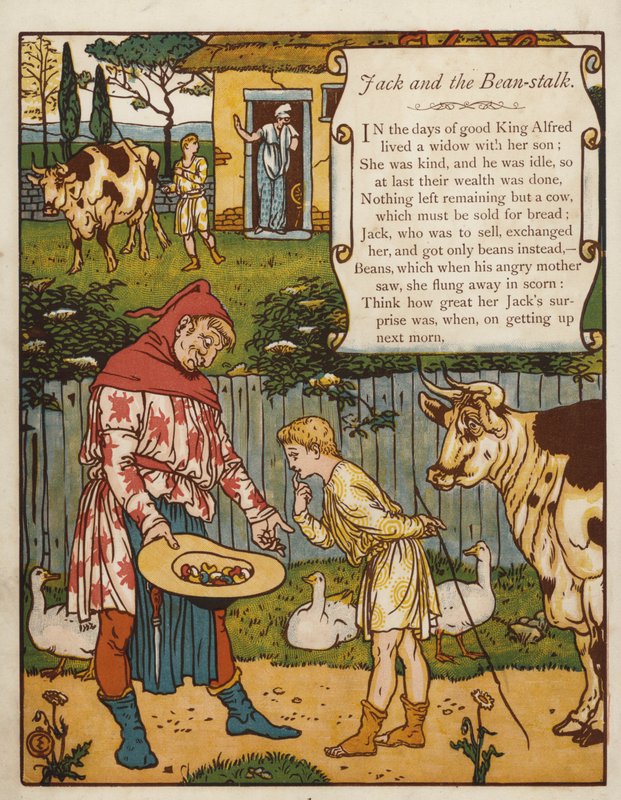 Jack y las habichuelas mágicas de Walter Crane