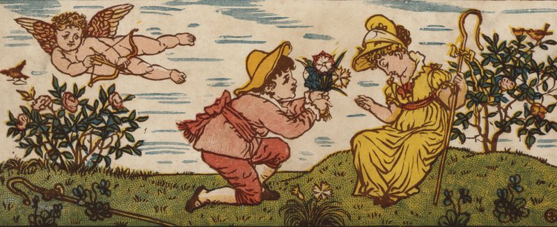La rosa es roja; La violeta es azul; El clavel es dulce; Y tú también de Walter Crane