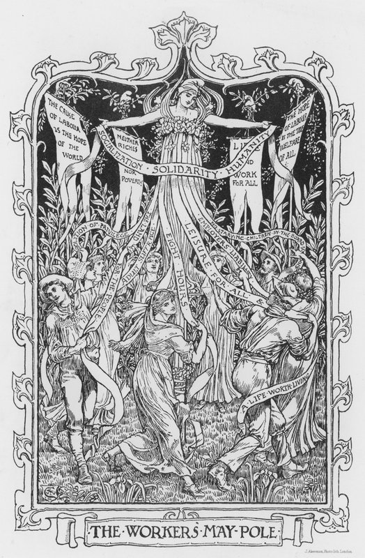 El Maypole de los Trabajadores de Walter Crane