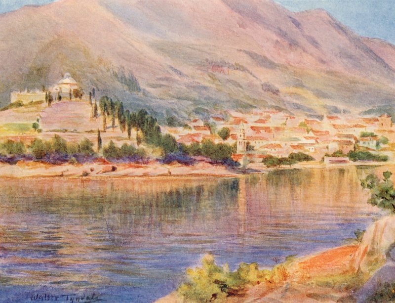 Cavtat, Vieja Ragusa (litografía en color) de Walter Frederick Roofe Tyndale