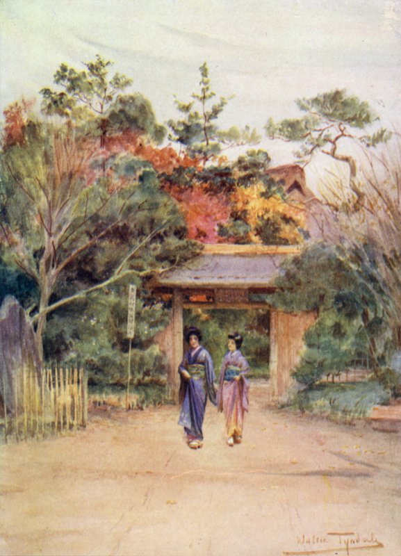 Puerta de los jardines Shakwe cerca de Tokio de Walter Frederick Roofe Tyndale