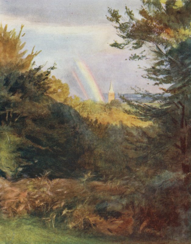 El Nuevo Bosque: Iglesia de Lyndhurst desde Emery Down de Walter Frederick Roofe Tyndale