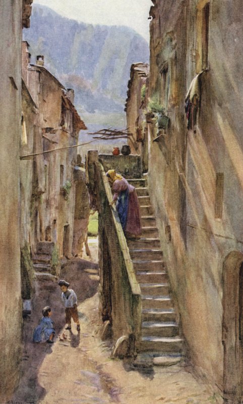 Vicolo del Ponte, Villa Nuova Di Albenga, Italia de Walter Frederick Roofe Tyndale