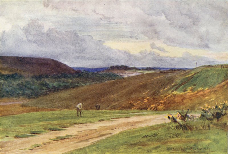 Wessex: The Broadstone Golf Links, cerca de Poole (litografía en color) de Walter Frederick Roofe Tyndale