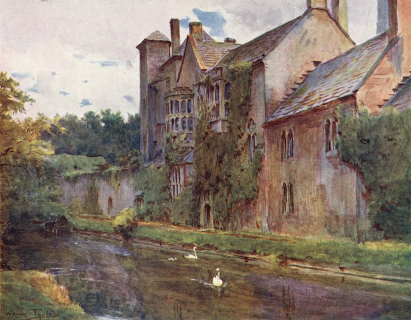 Wessex: El palacio, Wells (litografía en color) de Walter Frederick Roofe Tyndale