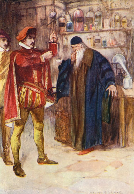 Ilustración para Kenilworth de Sir Walter Scott (litografía en color) de Walter Grieve