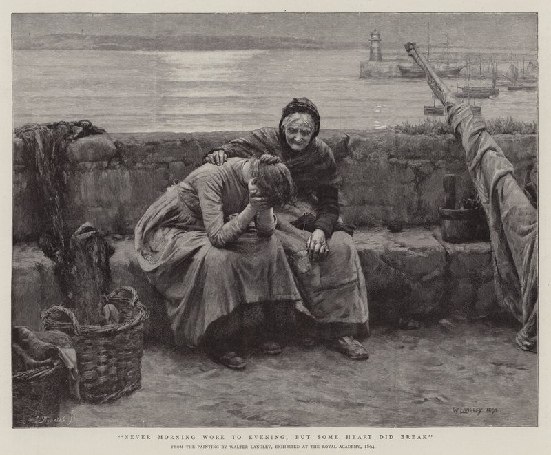 Nunca la mañana llegó a la noche sin que algún corazón se rompiera de Walter Langley