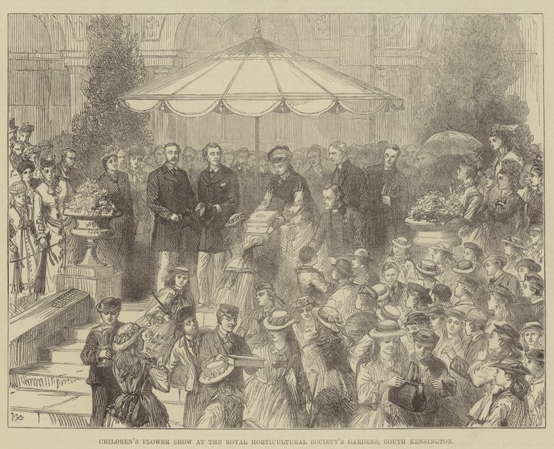 Exposición de Flores para Niños en los Jardines de la Sociedad de Horticultura Real, South Kensington de Walter Paget