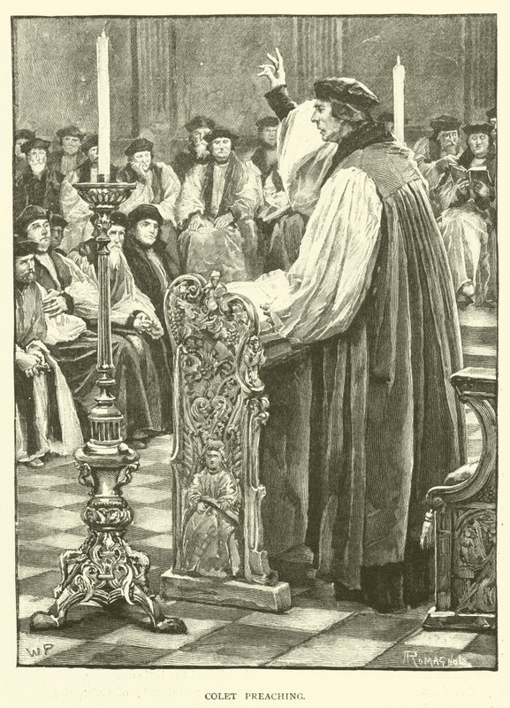 Colet predicando de Walter Paget