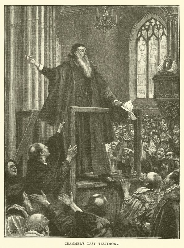 Último testimonio de Cranmer de Walter Paget