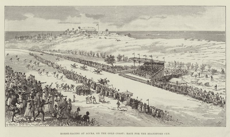 Carreras de Caballos en Accra, en la Costa de Oro, Carrera por la Copa Brandford de Walter Paget
