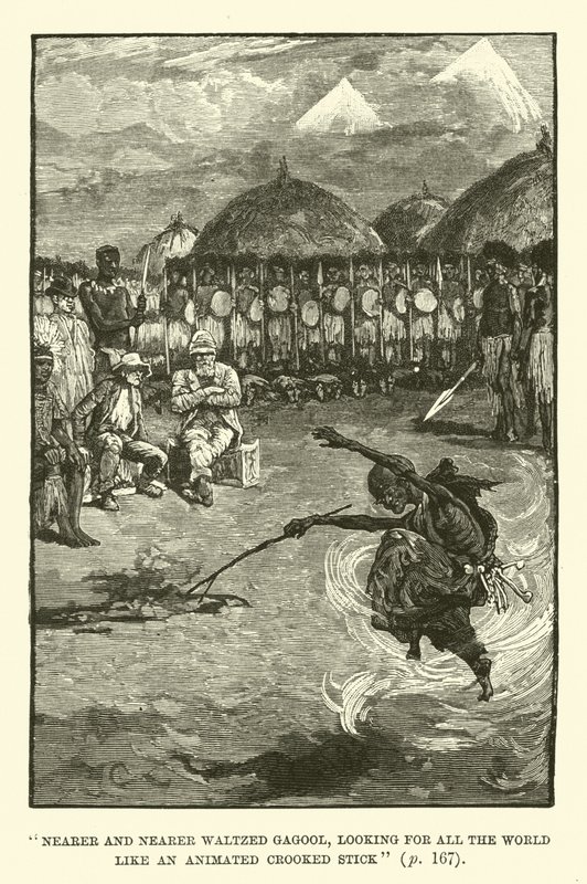 Ilustración para Las minas del rey Salomón de H. Rider Haggard de Walter Paget