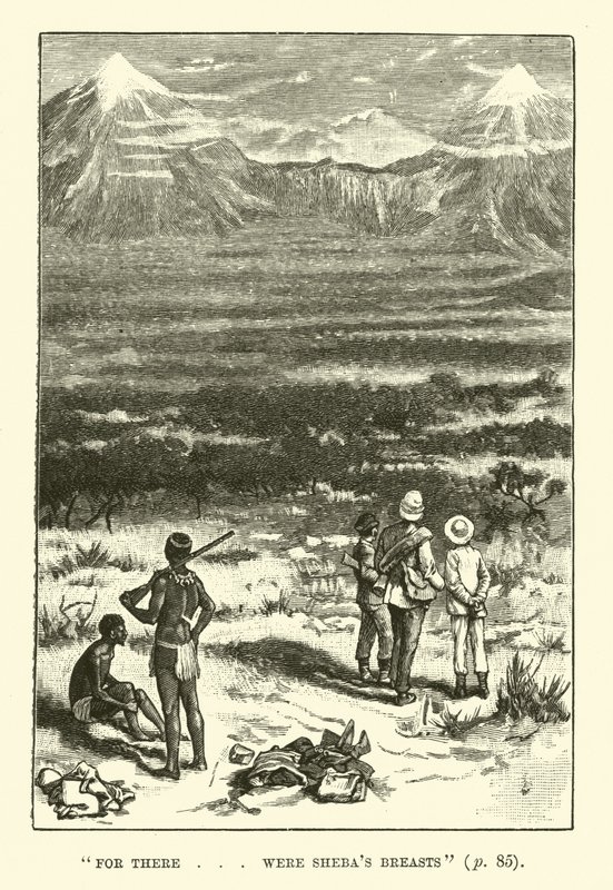 Ilustración para Las minas del rey Salomón de H. Rider Haggard de Walter Paget