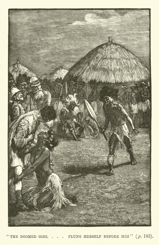 Ilustración para Las minas del rey Salomón de H. Rider Haggard de Walter Paget