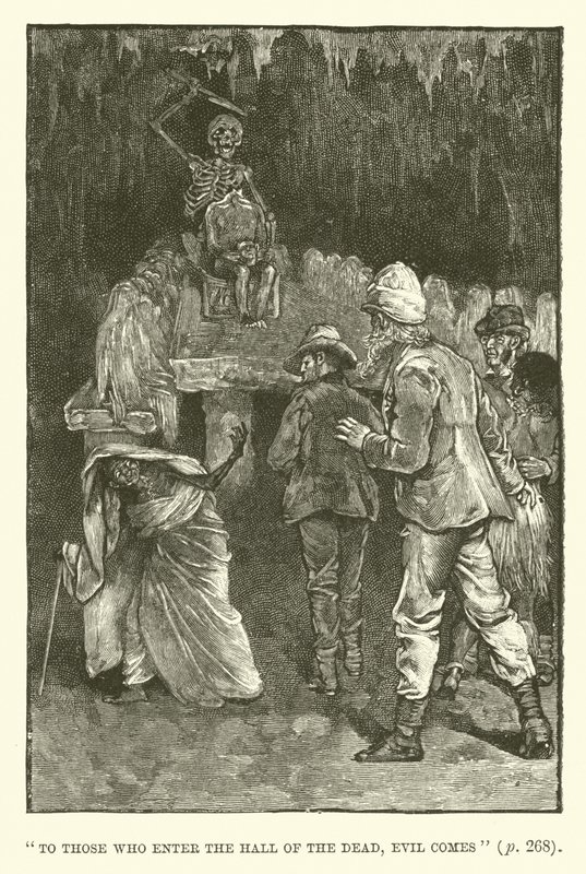 Ilustración para Las minas del rey Salomón de H. Rider Haggard de Walter Paget