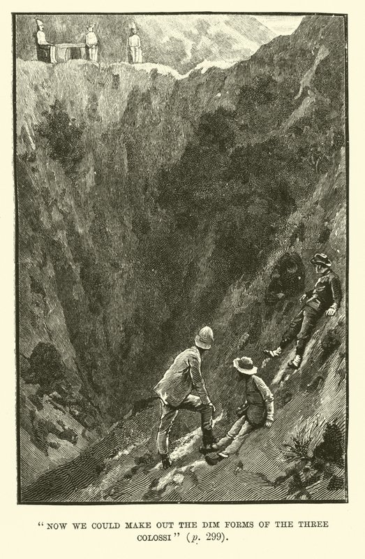 Ilustración para Las minas del rey Salomón de H. Rider Haggard de Walter Paget
