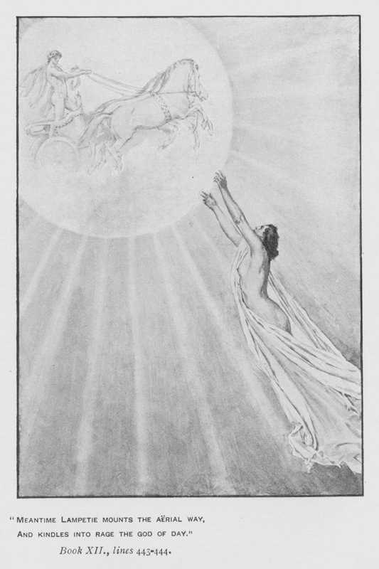 Ilustración para la Odisea de Homero de Pope de Walter Paget