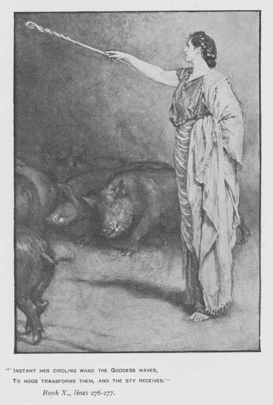 Ilustración para la Odisea de Homero de Pope de Walter Paget