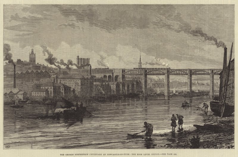 El Centenario de George Stephenson en Newcastle-on-Tyne, el Puente de Alto Nivel de Walter Paget