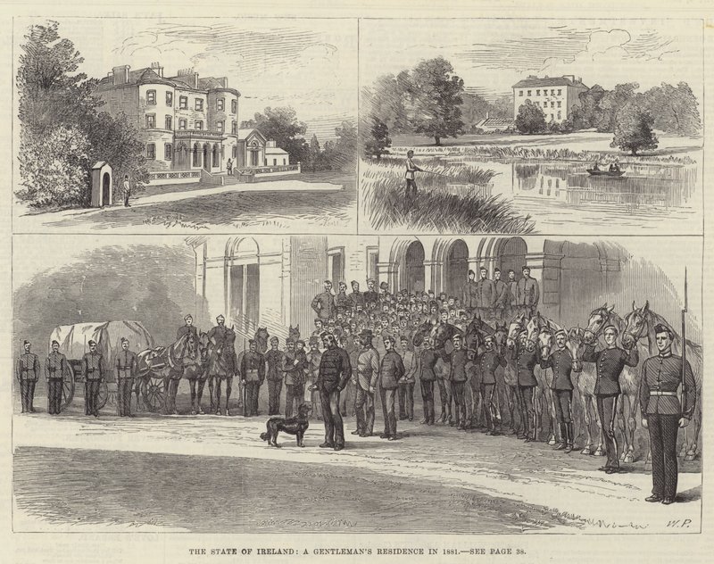 El estado de Irlanda, la residencia de un caballero en 1881 de Walter Paget