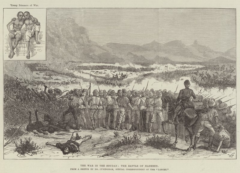 La guerra en Sudán, la batalla de Hasheen de Walter Paget
