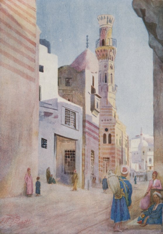 Mezquitas en la Sharia Bab-el-Wazir, El Cairo de Walter Spencer Stanhope Tyrwhitt
