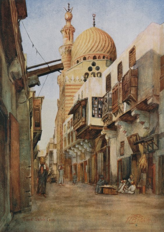Souk Selal, El bazar de los armeros, El Cairo de Walter Spencer Stanhope Tyrwhitt
