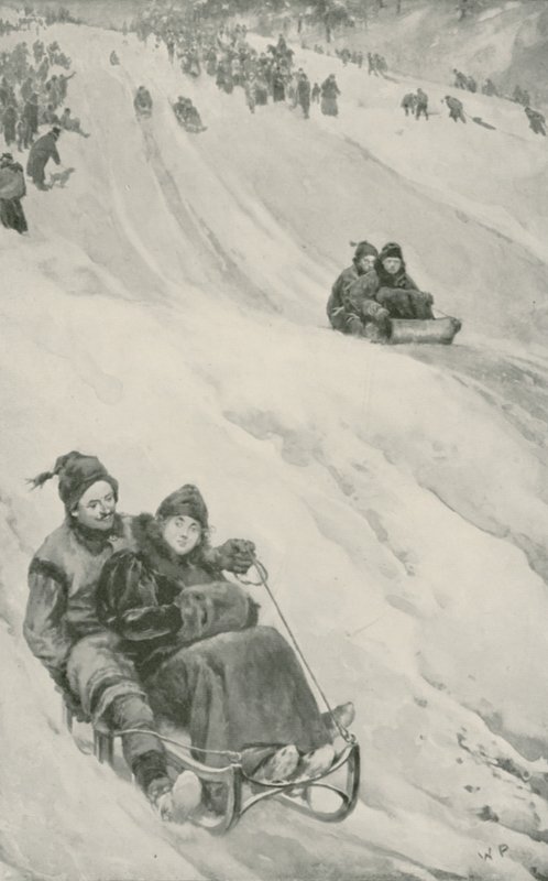 Una pista de tobogán en Canadá de Walter Stanley Paget