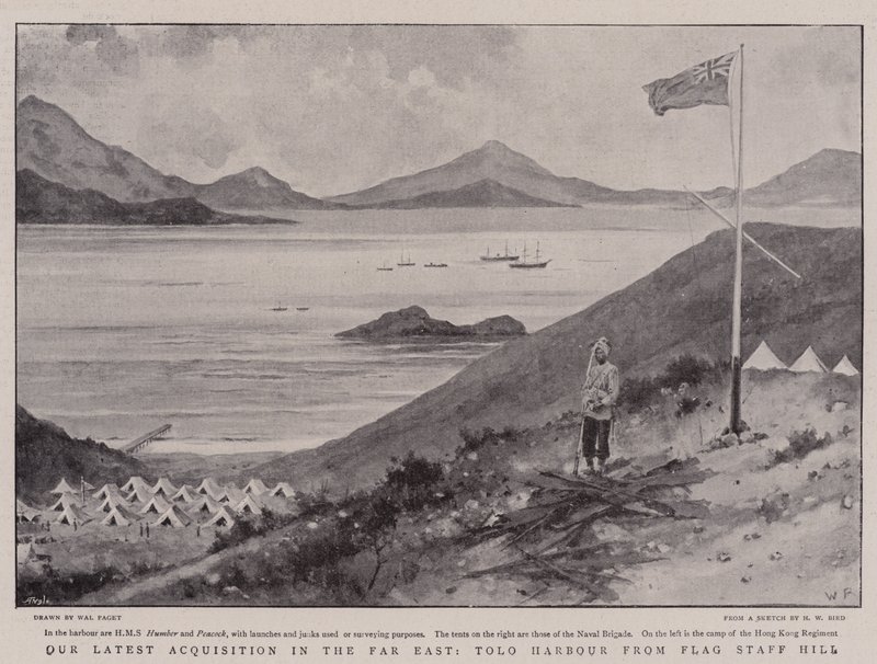 Nuestra última adquisición en el Lejano Oriente, puerto de Tolo desde Flag Staff Hill de Walter Stanley Paget