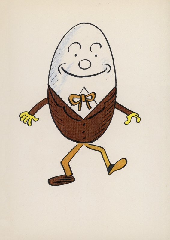 Figuras de libros infantiles: Humpty Dumty (litografía en color) de Walter Trier