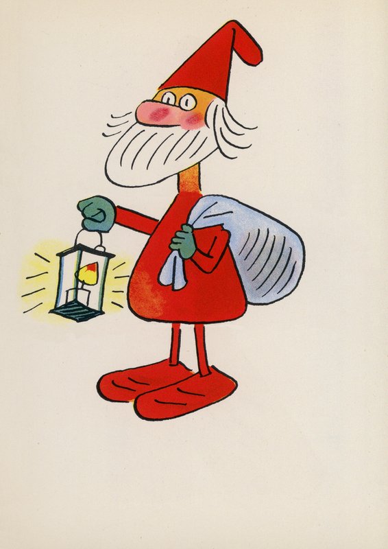 Figuras de libros infantiles: Uno de los Siete Enanitos (litografía en color) de Walter Trier