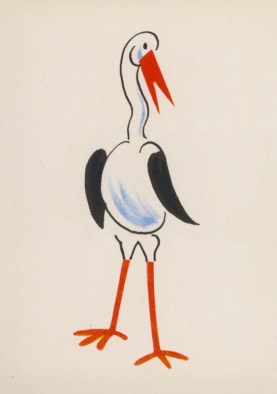Uno de los locos de Walter Trier (litografía en color) de Walter Trier