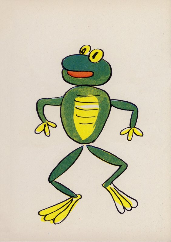 Uno de los locos de Walter Trier (litografía en color) de Walter Trier