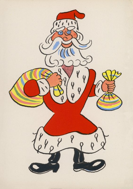 Uno de los locos de Walter Trier (litografía en color) de Walter Trier