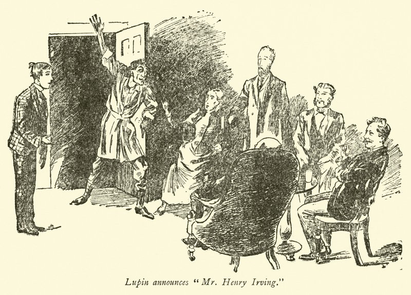Lupin anuncia al Sr. Henry Irving de Weedon Grossmith