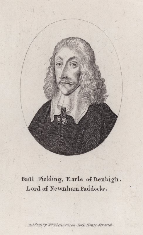 Basil Feilding, 2º Conde de Denbigh, diplomático, político y soldado parlamentario inglés en la Guerra Civil (grabado) de Wenceslaus (after) Hollar