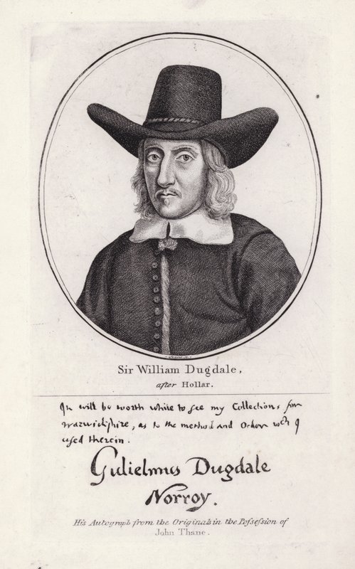 Sir William Dugdale de Wenceslaus (after) Hollar