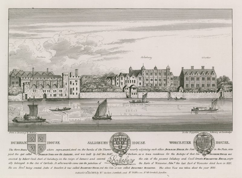 Casa Durham, Casa Salisbury y Casa Worcester de Wenceslaus Hollar