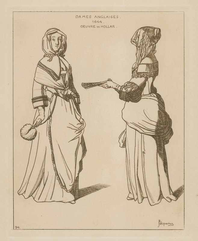Mujeres inglesas, 1644 de Wenceslaus Hollar