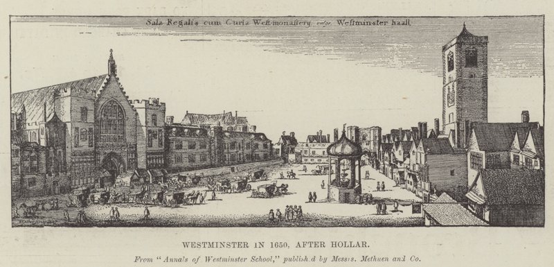 Westminster en 1650 de Wenceslaus Hollar