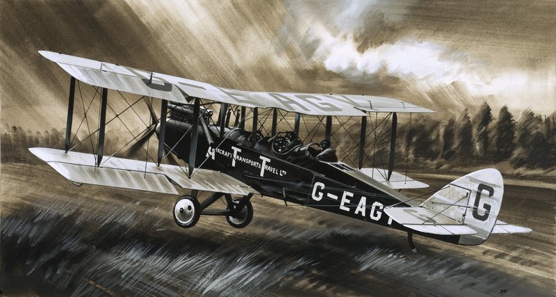 Un De Havilland DH98 de Aircraft Transport  Travel Ltd. de Wilf (20th century) Hardy