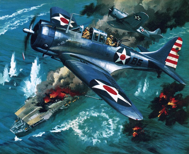 Batalla de MIdway de Wilf (20th century) Hardy