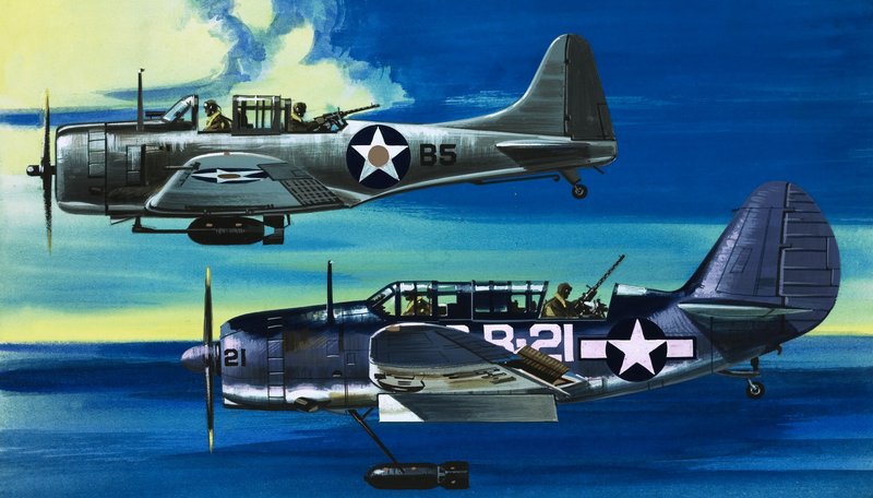 Hacia el azul: Aviones de guerra americanos (1941-45) de Wilf (20th century) Hardy