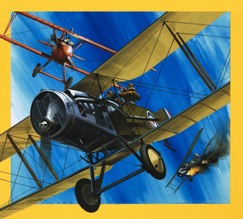 Aviones del pasado: El caza Bristol F2B de Wilf (20th century) Hardy