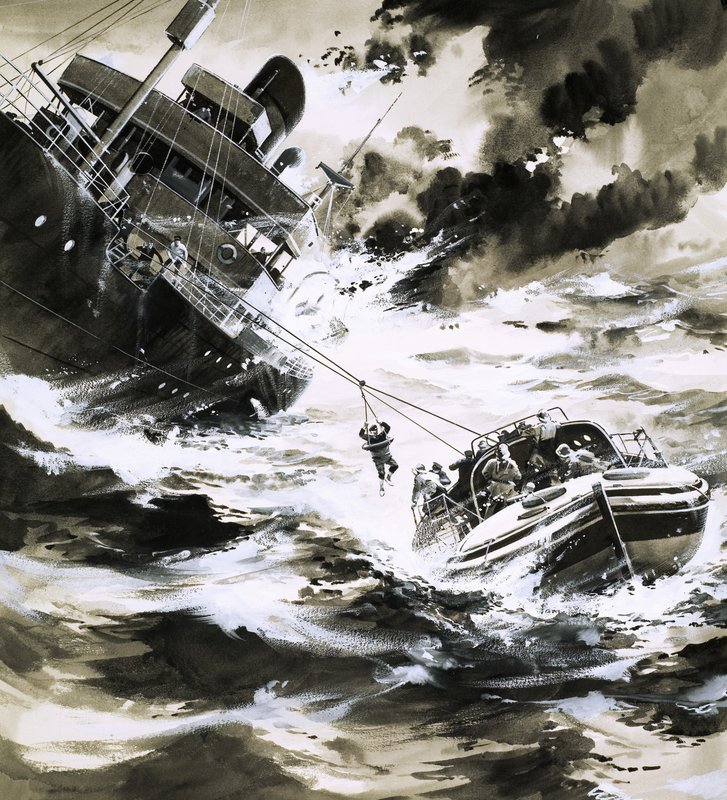 Rescate en el mar de Wilf (20th century) Hardy