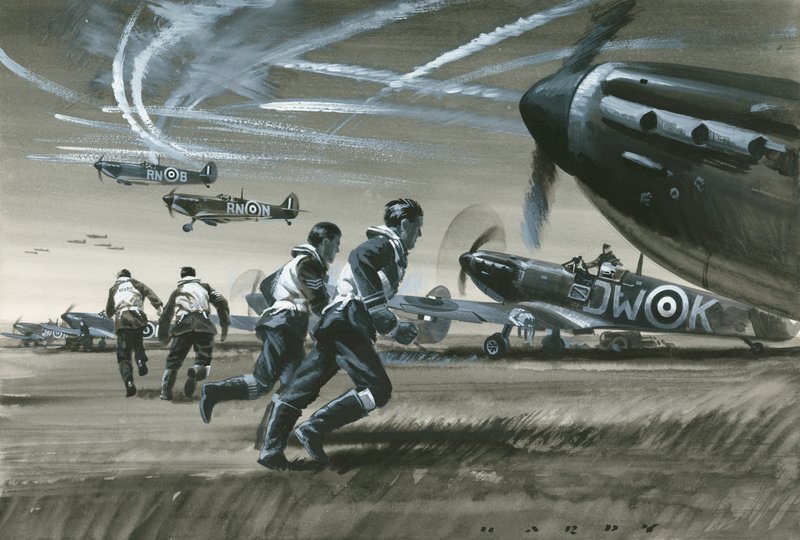 La Batalla de Inglaterra de Wilf (20th century) Hardy