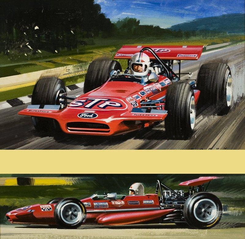 La Marcha 701 (gouache sobre papel) de Wilf (20th century) Hardy