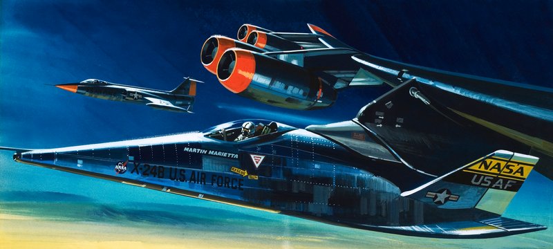 La lanzadera Martin Marietta X-24B de Wilf (20th century) Hardy