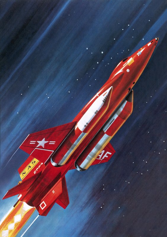 Avión cohete de la NASA no identificado de Wilf (20th century) Hardy